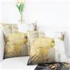 OYIMUA Fodera per Cuscino in Velluto Set di 2 Federe per Cuscini 45x45 Giallo Rettangolare Decorativo Fodere Cuscini Moderno per Divano Letto Sedia Camera da Letto Soggiorno Copricuscini