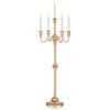 Sziqiqi 88cm Vintage Candelabri Portacandele Oro - Centrotavola Matrimonio Battesimo Alto Candelabro Portacandele in Metallo per Tavolo Festa Compleanno Nozze Natale Comunione Pasqua Avvento Capodanno