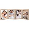 Getyjoe Cornice Foto Multiple 12.5x17.5cm per 4 Foto Pieghevole Portafoto da Tavolo per Foto Collage Cornice per la Decorazione Della Scrivania Della Parete di Foto di Famiglia