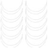 GORGECRAFT 36pz Fili per Reggiseno in Acciaio Inossidabile Spessore Robusto Ferretto per Reggiseno in Acciaio al Carbonio Sostituzioni 22cm Sostegni per Reggiseno in Metallo Anelli per Modellare
