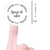 Gicaprice 250 ETICHETTE ADESIVE ROTONDE GRAZIE DI CUORE DIAMETRO 32MM - Homemade - Adesivi per Buste, scatole, Artigianato, Fai da Te, Ringraziamento. (250)