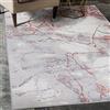 Mazovia Tappeto Salotto Moderno Pelo Corto - Tappeti Moderni Soggiorno - Tappeti Camera da Letto - Tappeti Salotto Grandi Dimesnioni - Motivo Astratto Marbre - Grigio 200x200 cm
