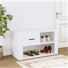 AUVYI Organizer per scarpe da camera da letto, bianco, 80 x 35 x 45 cm, in legno classico, per evitare la polvere, spazio sufficiente per le piante in vaso
