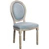 milani home MilaniHome.it - Sedia Vintage in Velluto di Design Moderno Vintage cm 48x46x96 HDI coloreGrigio