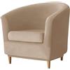 moismk Fodera per Poltrona Club Copripoltrona Chesterfield, Coprisedili per Vasca Elasticizzato Copridivano Morbido per Poltrona Protezione per Mobili (Color : #7)