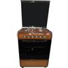 Lar.el Cucina a gas LAREL 50x50 MARRONE con forno elettrico GRILL - COPERCHIO VETRO