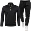 MJGkhiy Tuta Uomo Completa Invernale Felpa Con Zip e Cappuccio Due Pezzi Felpe e Pantaloni Tuta Set Tracksuit Tute da Ginnastica Completo Abbigliamento Sportiva Tuta Felpata Complete Offerte Suit
