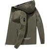 Generico Giacche Softshell Uomo Impermeabile Antivento Cappuccio Cappotto Outdoor Escursionismo Giacche Invernale Uomo