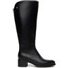 NEROGIARDINI Stivale in pelle Zip con elastico