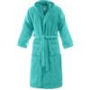 Bassetti Accappatoio Spugna 100% Cotone Tinta Unita Lungo con Cappuccio e Tasche Altamente Assorbente Uomo Donna Unisex (IT, Testo, XL, Regular, Regular, 9-Giada)