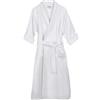 Superior, Accappatoio Unisex in Cotone a Nido d'Ape con Cintura, Morbido e Assorbente per Uomini e Donne, Essenziale per Il Bagno, Bianco, Large