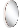 Tomasucci Wink Design, OVAL COPPER, Specchio da Parete Ovale in Rame, 80 cm x 45 cm