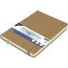 Kangaro Art Sketchbook A5 Taupe PU copertina rigida 80 fogli 140 g carta crema con elastico e nastro