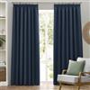 furn. Dawn Oscuranti Piegato Tende (Mezzanotte - 229x229cm) | Coppia Di Tende Morbide Mélange Testurizzate Oscuranti Termiche Foderate Termoregolatrici