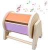 Maxentico Giochi Montessori, Batteria per Bambini Legno, Giocattolo Tamburo Rotante, Giocattoli Bambino Wooden Toys, per Neonati, Ragazzi e Ragazze, per 0-3 Anni Che Gira Giocattolo