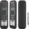 CTRLBETTER Custodia Telecomando in Silicone Compatibile Con Hisense EN2G30H EN2H30H EN2X30H EN2A30 EN2R30N EN2K30P EN2P30H EN2J30H TV Telecomando Copertura Protettiva Antiurto Con un Cordino(Nero)