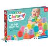 Clementoni Costruzioni Morbide Soft Clemmy Set 20 Mattoncini di Gomma Prime Attività per Bambini da 6+ Mesi - 17989