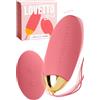 MySecretCase Ovetto Vibrante Donna Telecomando - Vibratoreper Donna Professionale Comando a Distanza, Vibratore Wireless Sessuali, Vibratoriper Coppie Telecomandato Piccolo (Rosa)