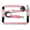 Max & Molly Urban Pets Max & Molly - Guinzaglio multifunzione per cani, 2 m, con 2 moschettoni, retro rosa/S, imbottito, sicuro e flessibile, comfort per il tuo fedele compagno