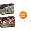 PLAYMOBIL Set Playmobil serie Asterix 70934 Romani 71270 Cesare e Cleopatra TUTTO IMBAL...
