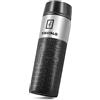 TAVIALO Tazza Termica 380 ml in Acciao Inox. Mug Termica Doppia Parete senza BPA. Mantiene le Bevande Fredde per 24 ore, Quelle Calde per 12 ore. 2 Guarnizioni in Silicone Aggiuntive. Colore Nero.