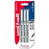 Uni-Ball Penna rollerball UB-157 Eye Fine, inchiostro blu Uni-ball Super Ink, pennino da 0,7 mm, confezione da 3 pezzi