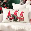 JOTOM Federa per cuscino natalizio, per Natale, inverno, vacanze, decorazione per la casa, per divano, letto, divano