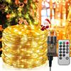 Hoteril Catena Luminosa, 20M 200LEDs Luci Stringa LED con 8 Modalità, Luminosità regolabile Catena di Luci Impermeabile per Esterni, Adatto a Giardino, Feste, Natale Ghirlanda Luminosa