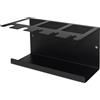 YURINJEE Supporto Spazzolino Elettrico A Parete In Acciaio Inox Spazzolino Da Denti Supporto Spazzolino Elettrico Testa Titolare Dentifricio Titolare Organizzatore di Stoccaggio per Bagno (Nero)