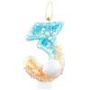 mciskin Candele di Compleanno a Sirena Con Paillettes - Decorazioni per il 3° Compleanno di Ragazze - Numero 3 Blu Oceano Con Conchiglie per Torte
