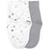 Ingenuity SwaddleMe Fascia della Monogram Collection, taglia 0-3 mesi, 3-6 kg, confezione da 2, TOG 0,5 - Sunset Space
