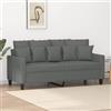 Rantry Divano a 2 Posti Grigio Scuro 140 cm in Tessuto,Mobile Divano Giardino, Divano Letto Sofà Soggiorno Divanoletto, Divani Esterno, Salotto Terrazzo Esterno Arredamento n