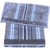 Trussardi Set 1 + 1 Pezzi Spugna Bagno Sponge e Stripes Ospite + Asciugamano | Asciugamani 100% Di Puro Cotone Jacquard (Set 1 + 1, Sand 001)