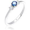 Elli Anello da Donna in Argento, Misura 14