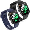 Xisair 2 Pack Cinturini Compatibile con Redmi Watch 4 & Xiaomi Mi Band 8 Pro Cinturino Sportivo in Silicone Accessori di Ricambio Cinturino Xiaomi Redmi Watch 4 & Miband 8 Pro per Uomini e Donne