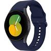 EMIOBAND Cinturino compatibile per Samsung Galaxy Watch 5 40mm 44mm/Galaxy Watch 5 Pro 45mm,Cinturino sportivo in silicone per Galaxy Watch 4 44mm 40mm/Galaxy Watch 4 Classic 46mm 42mm(mindnight blu-1