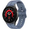 MYAPULUA Compatibile per Samsung Galaxy Watch 5 40mm 44mm/Galaxy Watch 5 Pro 45mm,cinturino sportivo silicone morbido per Galaxy Watch 4 40mm 44mm/Galaxy Watch 4 Classic 42mm 46mm (blu ufficiale