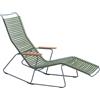 Houe - Lettino inclinabile Click - Verde - Bambù - Designer Henrik Pedersen