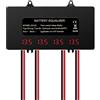Generico Equalizzatore Batteria 48V, 4 x 12V Batterie Balancer Bilanciatore Batteria Display HA12L Digitale Equalizzatore Batteria Bilanciatore con Display LED per Batteria al Litio Piombo Acido