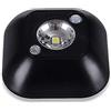 MODOAO Mini luce notturna senza fili alimentata a batteria, sensore di movimento, lampada di emergenza a LED (nero)