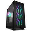 Sharkoon Case Sharkoon Elite Shark CA300T - Tower ATX, Pannelli laterali in Vetro Temperato, 3 Ventole RGB, Nero