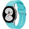 EMIOBAND Cinturino compatibile per Samsung Galaxy Watch 5 40 mm 44 mm/Galaxy Watch 5 Pro 45 mm, cinturino sportivo in silicone per Samsung Galaxy Watch 4 44 mm 40 mm/Watch 4 Classic 46 mm 42 mm (Menta