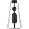 Hibbent Testa di Rubinetto Della Cucina a 3 Funzioni, Soffione per Lavandino Cucina,Rubinetto a Scomparsa,Testina di Ricambio per Lavello Cucina Universale G1/2,Cromo.