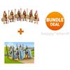 Playmobil set 6 soldati greci spartani e 4 soldati romani 70934 OFFERTA PACCH...