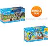 Playmobil Gift Sets 71447 e 71448 Knight Party Seals Promo 50 anni Nuovo in...