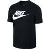 Nike M Nsw Tee Icon Futura Black/White T-Shirt M/M Nera Logo Bia Uomo