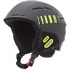 Rh+ Rider Helmet Matt Black Logo Shiny Acid Green Faded To Black