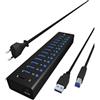 ICY BOX IB-AC6113 USB 3.0 (3.1 Gen 1) Type-B 5000 Mbit/s Nero