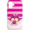 Disney Alice nel Paese delle Meraviglie Stregatto Rosa Strisce Custodia per iPhone 16