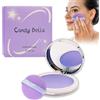 Gubuyi Lavanda Cipria Opacizzante Viso,Cipria Gel Candy Bella,Cipria Gel Opacizzante Viso,Cipria Fissante Opaca Setosa,Cipria Fissante,Controllo Dell'olio a Trucco A Lunga Durata